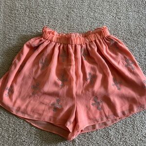 Coral Embellished Women's Shorts